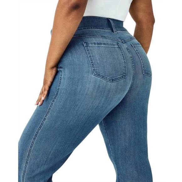 NEW SPANX kick flare jeans in vintage indigo - Picture 3 of 3